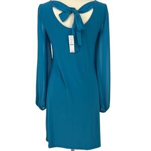 White House Black Market Turquoise Blue Dress NWT Women's Medium
